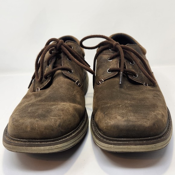 Merrell Men World Vue Brown Leather Casual Oxford Shoe Size 11.5 Lace Up Comfort main image 8